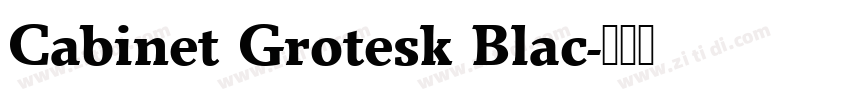 Cabinet Grotesk Blac字体转换
